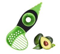 Disnace Taglia Avocado 3-in-1 Multifunzione, Strumento per Avocado Realizzato in Plastica, Tritatutto per Avocado Pelapatate per Avocado, Affettatrice di Frutta Gadget da Cucina, Verde