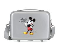 Trousse da toilette Disney 100 Mickey Joyful Adattabile Grigio 29x21x15 cm ABS rigido 9,14 L 0,63 kg