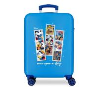 Disney 100 Once Upon a Story Valigia da cabina blu 38x55x20 cm ABS rigido Chiusura a combinazione laterale 34L 2 kg 4 doppie ruote bagaglio a mano