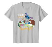 Disney 100 Stitch in Costume Bambi They Call Me Thumper Maglietta, Bambini, Argento, 8 anni