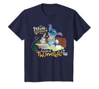 Disney 100 Stitch in Costume Bambi They Call Me Thumper Maglietta, Bambini, Navy, 2 anni