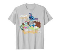 Disney 100 Stitch in Costume Bambi They Call Me Thumper Maglietta, Uomo, Argento, M