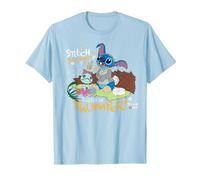 Disney 100 Stitch in Costume Bambi They Call Me Thumper Maglietta, Uomo, Celeste, S