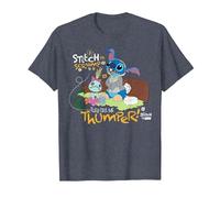 Disney 100 Stitch in Costume Bambi They Call Me Thumper Maglietta, Uomo, Pervinca, L