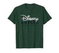 Disney 100 Years of Wonder Mickey & Pals Silhouettes D100 Maglietta, Uomo, Verde Foresta, L