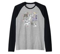 Disney 101 Dalmatians 65th Anniversary Pongo's Dog Park Pals Maglia con Maniche Raglan