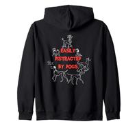 Disney 101 Dalmatians "Easily Distracted by Dogs" Funny Dog Felpa con Cappuccio