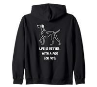 Disney 101 Dalmatians "Life is Better with a Dog (or 101)" Felpa con Cappuccio