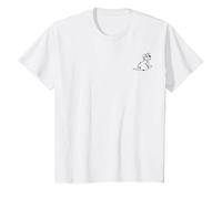 Disney 101 Dalmatians Rolly Left Chest Maglietta, Bambini, Bianco, 4 anni