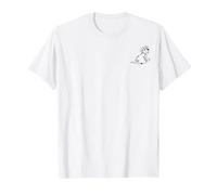 Disney 101 Dalmatians Rolly Left Chest Maglietta, Uomo, Bianco, XL
