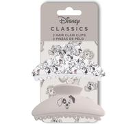 Disney 101 - Fermagli grandi per capelli con motivo "Dalmata", set di 2 artigli classici per capelli lunghi o abbondanti per ragazze