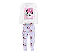 DISNEY 2 Pezzo Pigiama T Shirt + Kid Pantaloni (2 à 8Anni) Minnie Dolce Carino Caldo - Confezione da 2: Set Pigiama Stampato Ragazza Ragazzo Modello Dis MF 5204B997-S2-5Anni