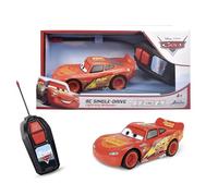 Disney 203081008 - Flash radiocomandato per auto McQueen 1:32 - Versione radiocomandata di Disney Cars Flash McQueen con funzione turbo, 1 canale, 27 MHz, scala 1:32, 14 cm, su 4 anni
