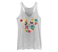 Disney 20dnmc00317a-005 Canotta da Donna Racerback, Bianco Erica