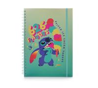 Disney A4 Notebook Lilo E Stitch Foderato Giornale Copertina Rigida Verde Regalo