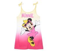 Disney Abitino Estivo Minnie Mouse per Bambine, Vestito con Spalline e Stampa Grafica, Multicolore