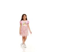 Disney Abito da Principessa in Tulle con Maniche con Paillettes