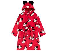 Disney Accappatoio Bambina Minnie Mouse, Vestaglia Bambina Con Orecchie 3D, Vestaglia Pile, Blu 5-6 anni