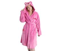 Disney Accappatoio rosa con cappuccio da donna di Toy Story Lotso | Morbido pile per il bagno e il relax | Modello a maniche lunghe con chiusura a laccio dei personaggi del film