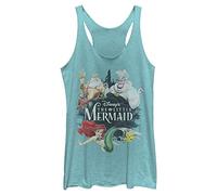 Disney Acquerello Sirena Camicia, Blu Tahiti, L Donna