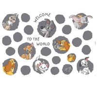 Disney Adesivi Murali Animali Set 100x70cm Bambi Dumbo Lady Marie