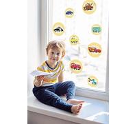 Disney - Adesivi per finestra, motivo: Cars Ka-Chow Bubbles, dimensioni 30 x 30 cm, 2 fogli, per cameretta dei bambini, per finestra