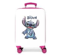 Disney Adorable Stitch Bagagli- Bagagli per bambini Bambine e ragazze Bianco/ Rosa