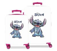 Disney Adorable Stitch Bagagli- Set di bagagli Bambine e ragazze Bianco/ Rosa
