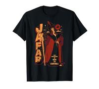 Disney Aladdin Jafar Distressed Portrait Logo Maglietta