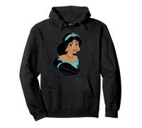 Disney Aladdin Princess Jasmine Big Face Costume Felpa con Cappuccio