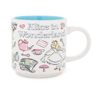 Disney Alice IN Wonderland Icone Singolo Impilabili Ceramica Tazza Porta 384ml