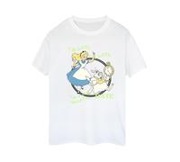 Disney Alice In Wonderland I'm Late Maglietta Ampia Donna (BI8821)