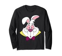 Disney Alice in Wonderland White Rabbit Big Face Costume Maglia a Manica