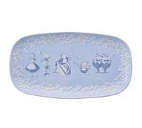 Disney Alice nel paese delle meraviglie - Piatto da portata in ceramica - Alice, Cappellaio Matto, coniglio bianco e regina rossa - Decorazione e articoli per la casa per feste in giardino Servire e