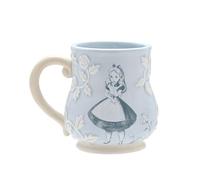 Disney - Alice nel paese delle meraviglie - Tazza in ceramica blu goffrata - Alice - 'What Kind of Garden Do You Come from?' Decorazione e articoli per la casa per cucina, feste in giardino Servizi e