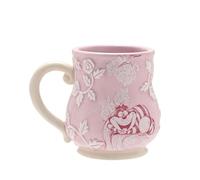 Disney Alice nel paese delle meraviglie - Tazza in ceramica rosa goffrata - Gatto dello Stregatto - 'I'm Mad, You're Mad - We're All Mad' Decor & Homeware for Kitchen Party Serving & Dining H: 10 cm x