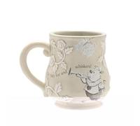 Disney - Alice nel paese delle meraviglie - Tazza in ceramica rosa goffrata - Il coniglio bianco - 'Oh! My Fur and Whiskers' Decor & Homeware per cucina, feste in giardino, servire e sala da pranzo.