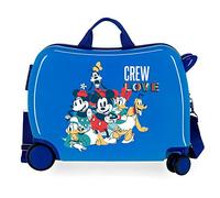 Disney Always Original - Valigia per bambini, blu, 50 x 38 x 20 cm, rigida ABS, chiusura a combinazione laterale, 34 l, 3 kg, 4 ruote, bagaglio a mano