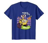 Disney And Pixar’s Wall-E Easter Spring in Your Step Whoa! Maglietta, Bambini, Blu Reale, 10 Anni