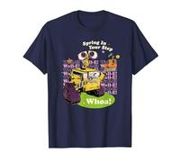 Disney And Pixar’s Wall-E Easter Spring in Your Step Whoa! Maglietta, Uomo, Navy, 5XL