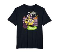 Disney And Pixar’s Wall-E Easter Spring in Your Step Whoa! Maglietta, Uomo Taglie Grandi, Nero, 3X Tall
