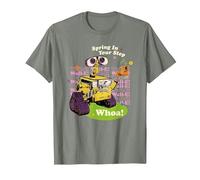 Disney And Pixar’s Wall-E Easter Spring in Your Step Whoa! Maglietta, Uomo, Verde Militare mélange, M