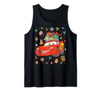 Disney And Pixar's Cars Lightning McQueen Christmas Collage Canotta