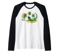 Disney And Pixar's Hoppers Tom The Lizard Lizard Lizard Maglia con Maniche Raglan