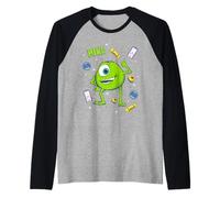 Disney And Pixar's Monsters, INC. Mike Big Pose Collage Maglia con Maniche Raglan