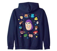 Disney And Pixar's Toy Story Buzz Lightyear Big Face Collage Felpa con Cappuccio