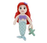 Disney Ariel - Ciuccio in peluche super morbido, rosso, lavanda e turchese