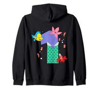 Disney Ariel Numbers "1" First 1st Birthday Party Gift Felpa con Cappuccio