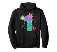 Disney Ariel Numbers "1" First 1st Birthday Party Gift Felpa con Cappuccio