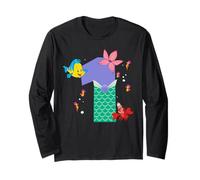 Disney Ariel Numbers "1" First 1st Birthday Party Gift Maglia a Manica